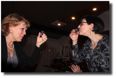 Un p'tit "shooter" pour Michelle et Marie-Ève Un p'tit "shooter" pour Michelle et Marie-Ève
