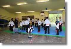 Plateau de combat avec Gilles Gravel et Claude Jr Deschamps
