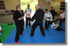 Plateau de combat avec Gilles Gravel et Claude Jr Deschamps