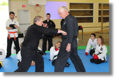 Plateau de combat avec Gilles Gravel et Claude Jr Deschamps