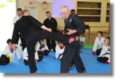 Plateau de combat avec Gilles Gravel et Claude Jr Deschamps