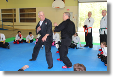 Plateau de combat avec Gilles Gravel et Claude Jr Deschamps