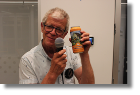 Jacques et sa bière "La chienne à Jacques"